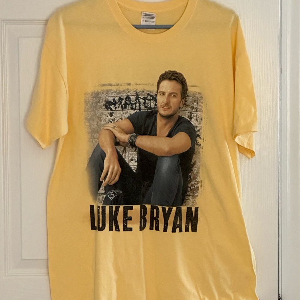 Luke Bryan Yellow Graphic T-Shirt